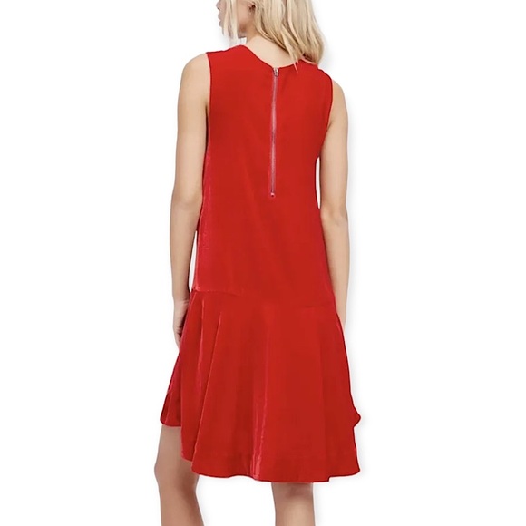 Free People Soft Focus Cherry Velvet Dress - Picture 3 of 15